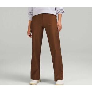 Lululemon City Sleek 5 Pocket Wide-Leg High-Rise Pant Roasted Brown